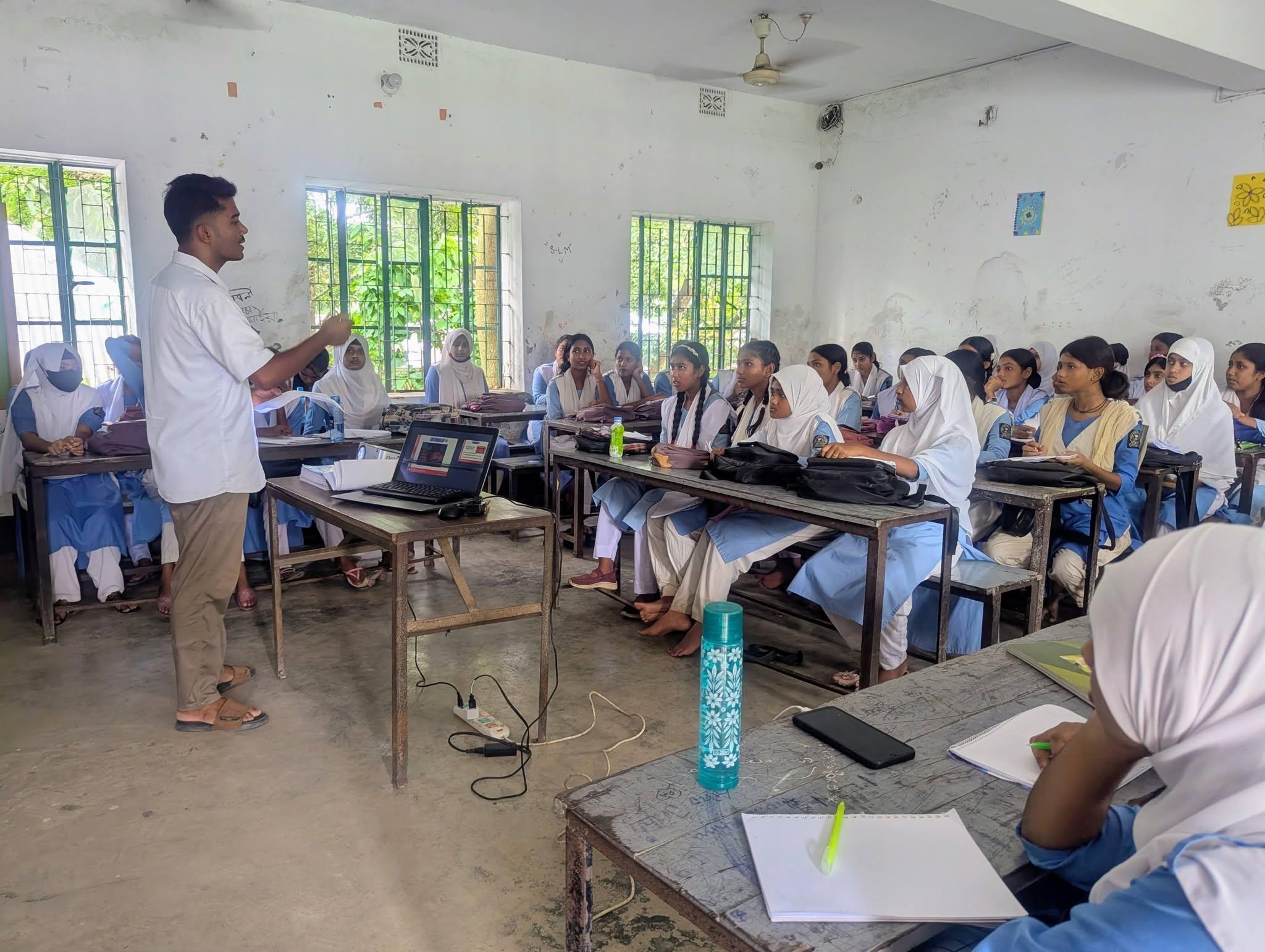 Volunteer training session
